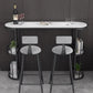 Stone Bar Dining Table Glam Oval Bar Table with Sled Base for Dining Room Clearhalo 'Bar Furniture' 'Bar Tables' 'bar_tables' 'furn' 'furn_bar_tables' 'Furniture' 'furniture_bar_tables' 'Kitchen & Dining Furniture' 4852057