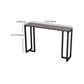 Stone Bar Dining Table Modern Rectangle Bar Table with Double Pedestal Base for Kitchen Clearhalo 'Bar Furniture' 'Bar Tables' 'bar_tables' 'furn' 'furn_bar_tables' 'Furniture' 'furniture_bar_tables' 'Kitchen & Dining Furniture' 4852078