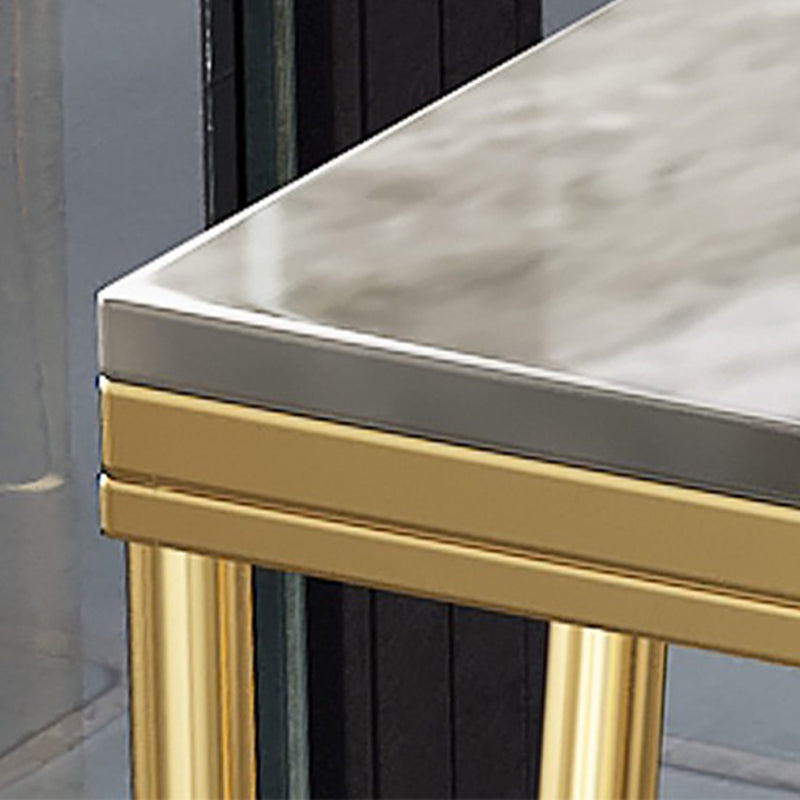 Stone Bar Dining Table Modern Rectangle Bar Table with 4 Legs Base for Dining Room Clearhalo 'Bar Furniture' 'Bar Tables' 'bar_tables' 'furn' 'furn_bar_tables' 'Furniture' 'furniture_bar_tables' 'Kitchen & Dining Furniture' 4852090