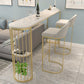 Stone Bar Dining Table Modern Oval Bar Table with Sled Base for Dining Room Clearhalo 'Bar Furniture' 'Bar Tables' 'bar_tables' 'furn' 'furn_bar_tables' 'Furniture' 'furniture_bar_tables' 'Kitchen & Dining Furniture' 4852139