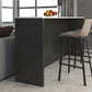 Stone Bar Dining Table Modern Rectangle Bar Table with Double Pedestal for Dining Room Clearhalo 'Bar Furniture' 'Bar Tables' 'bar_tables' 'furn' 'furn_bar_tables' 'Furniture' 'furniture_bar_tables' 'Kitchen & Dining Furniture' 4852152