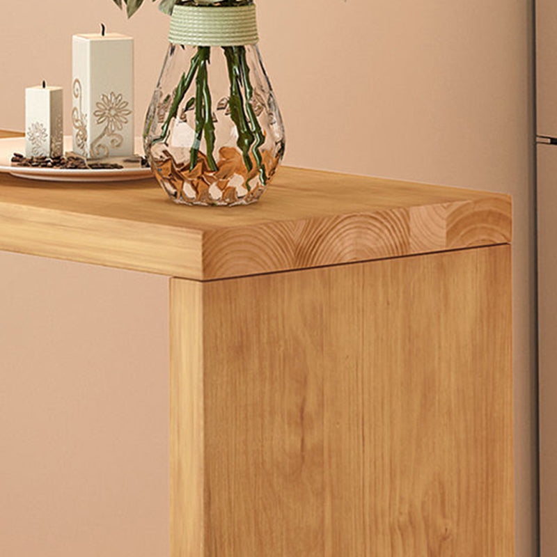 Solid Wood Bar Dining Table Industrial Bar Table with Sled Base Clearhalo 'Bar Furniture' 'Bar Tables' 'bar_tables' 'Furniture' 'furniture_bar_tables' 'Kitchen & Dining Furniture' 4852168