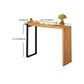 Solid Wood Bar Dining Table Industrial Bar Table with Sled Base Clearhalo 'Bar Furniture' 'Bar Tables' 'bar_tables' 'Furniture' 'furniture_bar_tables' 'Kitchen & Dining Furniture' 4852182