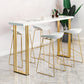 Wood Top Bar Table Traditional Luxury Rectangle Bar Table with Sled Base Clearhalo 'Bar Furniture' 'Bar Tables' 'bar_tables' 'furn' 'furn_bar_tables' 'Furniture' 'furniture_bar_tables' 'Kitchen & Dining Furniture' 4852199