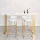 Wood Top Bar Table Traditional Luxury Rectangle Bar Table with Sled Base Clearhalo 'Bar Furniture' 'Bar Tables' 'bar_tables' 'furn' 'furn_bar_tables' 'Furniture' 'furniture_bar_tables' 'Kitchen & Dining Furniture' 4852200