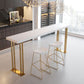 Wood Top Bar Table Traditional Luxury Rectangle Bar Table with Sled Base Clearhalo 'Bar Furniture' 'Bar Tables' 'bar_tables' 'furn' 'furn_bar_tables' 'Furniture' 'furniture_bar_tables' 'Kitchen & Dining Furniture' 4852201