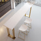 Wood Top Bar Table Traditional Luxury Rectangle Bar Table with Sled Base Clearhalo 'Bar Furniture' 'Bar Tables' 'bar_tables' 'furn' 'furn_bar_tables' 'Furniture' 'furniture_bar_tables' 'Kitchen & Dining Furniture' 4852202