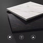 Luxurious Bar Table 42-inch Height White Stone Top and Iron Base Bistro Table Clearhalo 'Bar Furniture' 'Bar Tables' 'bar_tables' 'furn' 'furn_bar_tables' 'Furniture' 'furniture_bar_tables' 'Kitchen & Dining Furniture' 4852261