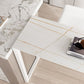 Contemporary Bar Table Stone Pub Table with Iron Base for Dining Room Clearhalo 'Bar Furniture' 'Bar Tables' 'bar_tables' 'furn' 'furn_bar_tables' 'Furniture' 'furniture_bar_tables' 'Kitchen & Dining Furniture' 4852289