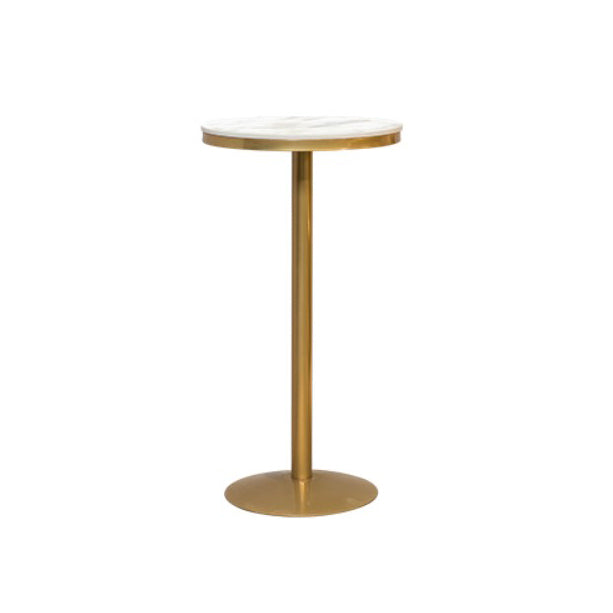 Artificial Marble Bar Table Glam Style Gold Base Bistro Table for Coffee Shop Clearhalo 'Bar Furniture' 'Bar Tables' 'bar_tables' 'Furniture' 'furniture_bar_tables' 'Kitchen & Dining Furniture' 4852306
