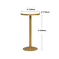 Artificial Marble Bar Table Glam Style Gold Base Bistro Table for Coffee Shop Clearhalo 'Bar Furniture' 'Bar Tables' 'bar_tables' 'Furniture' 'furniture_bar_tables' 'Kitchen & Dining Furniture' 4852315