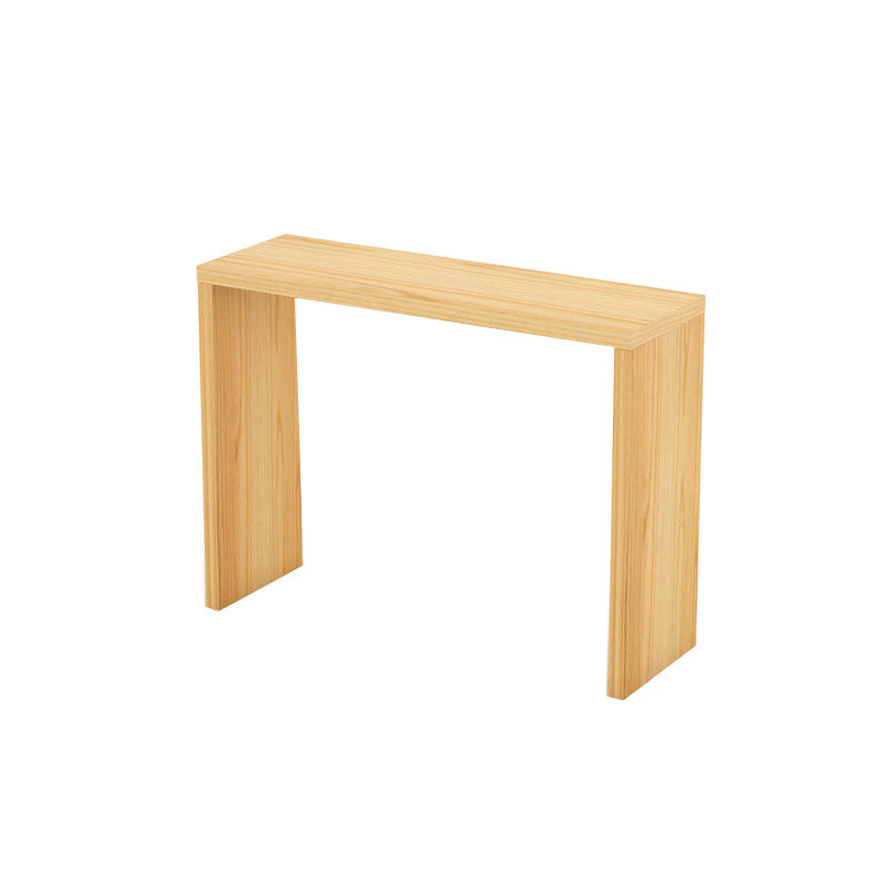 Contemporary Rectangle Wood Top Counter Table 42-inch Height Modern Bar Table 55.1"L x 15.7"W x 41.3"H Without Chairs Clearhalo 'Bar Furniture' 'Bar Tables' 'bar_tables' 'furn' 'furn_bar_tables' 'Furniture' 'furniture_bar_tables' 'Kitchen & Dining Furniture' 4852324