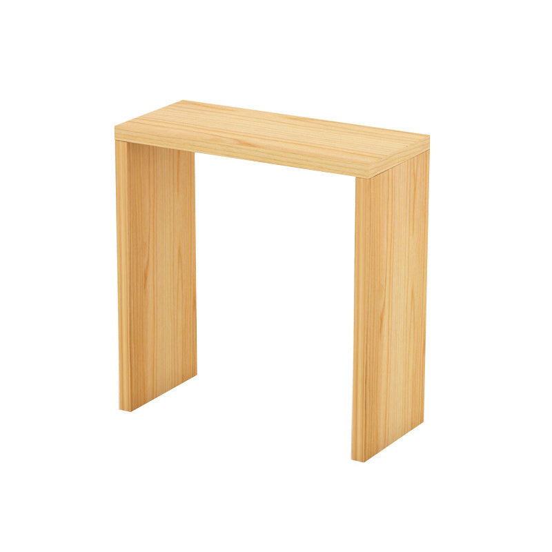 Contemporary Rectangle Wood Top Counter Table 42-inch Height Modern Bar Table 39.4"L x 15.7"W x 41.3"H Without Chairs Clearhalo 'Bar Furniture' 'Bar Tables' 'bar_tables' 'furn' 'furn_bar_tables' 'Furniture' 'furniture_bar_tables' 'Kitchen & Dining Furniture' 4852328