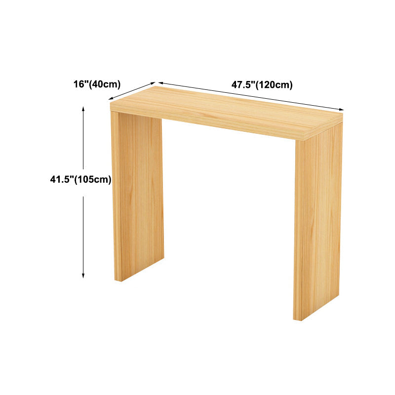 Contemporary Rectangle Wood Top Counter Table 42-inch Height Modern Bar Table Clearhalo 'Bar Furniture' 'Bar Tables' 'bar_tables' 'furn' 'furn_bar_tables' 'Furniture' 'furniture_bar_tables' 'Kitchen & Dining Furniture' 4852336