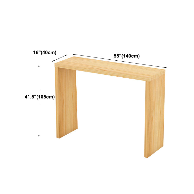 Contemporary Rectangle Wood Top Counter Table 42-inch Height Modern Bar Table Clearhalo 'Bar Furniture' 'Bar Tables' 'bar_tables' 'furn' 'furn_bar_tables' 'Furniture' 'furniture_bar_tables' 'Kitchen & Dining Furniture' 4852337