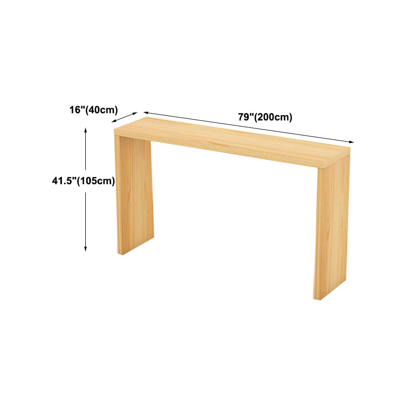 Contemporary Rectangle Wood Top Counter Table 42-inch Height Modern Bar Table Clearhalo 'Bar Furniture' 'Bar Tables' 'bar_tables' 'furn' 'furn_bar_tables' 'Furniture' 'furniture_bar_tables' 'Kitchen & Dining Furniture' 4852340