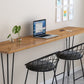 Industrial Style Rectangle Wood Top Counter Table 42-inch Height Modern Bar Table Clearhalo 'Bar Furniture' 'Bar Tables' 'bar_tables' 'furn' 'furn_bar_tables' 'Furniture' 'furniture_bar_tables' 'Kitchen & Dining Furniture' 4852365