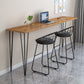 Industrial Style Rectangle Wood Top Counter Table 42-inch Height Modern Bar Table Clearhalo 'Bar Furniture' 'Bar Tables' 'bar_tables' 'furn' 'furn_bar_tables' 'Furniture' 'furniture_bar_tables' 'Kitchen & Dining Furniture' 4852368