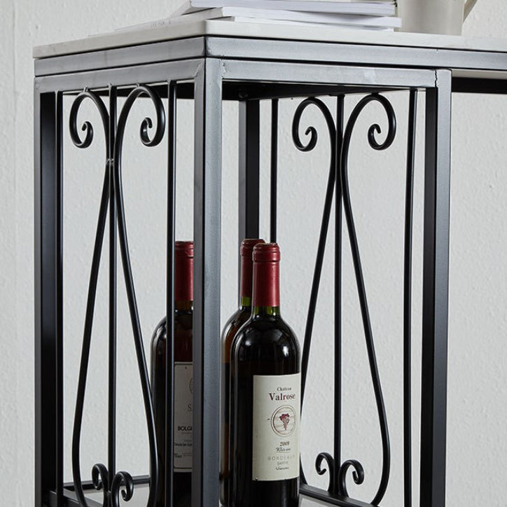 Industrial Style Bar Table Stone Top 42-inch Height Pub Table for Living Room Clearhalo 'Bar Furniture' 'Bar Tables' 'bar_tables' 'furn' 'furn_bar_tables' 'Furniture' 'furniture_bar_tables' 'Kitchen & Dining Furniture' 4852380