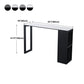 Industrial Style Bar Table Stone Top 42-inch Height Pub Table for Dining Room Clearhalo 'Bar Furniture' 'Bar Tables' 'bar_tables' 'furn' 'furn_bar_tables' 'Furniture' 'furniture_bar_tables' 'Kitchen & Dining Furniture' 4852459
