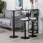 Modern Bar Table Artificial Marble Top 42-inch Height Pub Table for Dining Room Clearhalo 'Bar Furniture' 'Bar Tables' 'bar_tables' 'furn' 'furn_bar_tables' 'Furniture' 'furniture_bar_tables' 'Kitchen & Dining Furniture' 4852470
