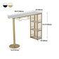Modern Bar Table Artificial Marble Top 42-inch Height Pub Table for Dining Room Clearhalo 'Bar Furniture' 'Bar Tables' 'bar_tables' 'furn' 'furn_bar_tables' 'Furniture' 'furniture_bar_tables' 'Kitchen & Dining Furniture' 4852480