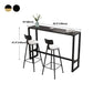 Modern Rectangle Top Counter Table 42-inch Height Table for Dining Room Clearhalo 'Bar Furniture' 'Bar Tables' 'bar_tables' 'furn' 'furn_bar_tables' 'Furniture' 'furniture_bar_tables' 'Kitchen & Dining Furniture' 4852489
