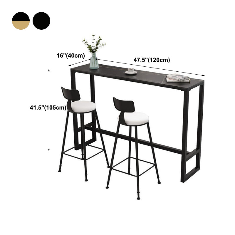 Modern Rectangle Top Counter Table 42-inch Height Table for Dining Room Clearhalo 'Bar Furniture' 'Bar Tables' 'bar_tables' 'furn' 'furn_bar_tables' 'Furniture' 'furniture_bar_tables' 'Kitchen & Dining Furniture' 4852490