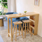 Rectangle Wood Top Counter Table 42-inch Height Modern Bar Table Clearhalo 'Bar Furniture' 'Bar Tables' 'bar_tables' 'furn' 'furn_bar_tables' 'Furniture' 'furniture_bar_tables' 'Kitchen & Dining Furniture' 4852506