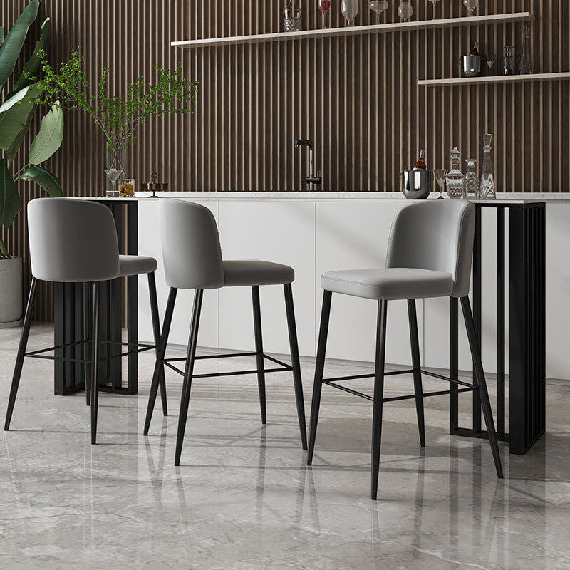 Contemporary Bar Table 42-inch Height Stone Top and Metal Base Bistro Table 70.9"L x 15.7"W x 41.3"H White Without Chairs Clearhalo 'Bar Furniture' 'Bar Tables' 'bar_tables' 'furn' 'furn_bar_tables' 'Furniture' 'furniture_bar_tables' 'Kitchen & Dining Furniture' 4852574
