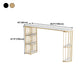 Nordic Style Bar Table Stone Top Metal Base Pub Table with Shelf for Living Room Clearhalo 'Bar Furniture' 'Bar Tables' 'bar_tables' 'furn' 'furn_bar_tables' 'Furniture' 'furniture_bar_tables' 'Kitchen & Dining Furniture' 4852595