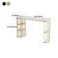 Nordic Style Bar Table Stone Top Metal Base Pub Table with Shelf for Living Room Clearhalo 'Bar Furniture' 'Bar Tables' 'bar_tables' 'furn' 'furn_bar_tables' 'Furniture' 'furniture_bar_tables' 'Kitchen & Dining Furniture' 4852597