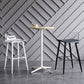 Industrial Aluminium Bar Dining Table Round Indoor Bistro Table with Engineered Wood Top Clearhalo 'Bar Furniture' 'Bar Tables' 'bar_tables' 'Furniture' 'furniture_bar_tables' 'Kitchen & Dining Furniture' 4852608