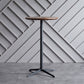 Industrial Aluminium Bar Dining Table Round Indoor Bistro Table with Engineered Wood Top Clearhalo 'Bar Furniture' 'Bar Tables' 'bar_tables' 'Furniture' 'furniture_bar_tables' 'Kitchen & Dining Furniture' 4852612