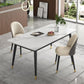 Modern Style Sintered Stone Dining Table Set 1/3/5/7 Pieces Dining Set for Home 3 Pieces: Table, 2 Beige Chairs Clearhalo 'Dining Room Sets' 'Dining Tables & Seating' 'dining_room_set' 'furn' 'furn_dining_room_set' 'Furniture' 'furniture_dining_room_set' 'Kitchen & Dining Furniture' 4852703
