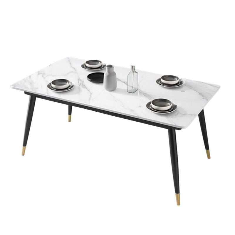 Modern Style Sintered Stone Dining Table Set 1/3/5/7 Pieces Dining Set for Home Clearhalo 'Dining Room Sets' 'Dining Tables & Seating' 'dining_room_set' 'furn' 'furn_dining_room_set' 'Furniture' 'furniture_dining_room_set' 'Kitchen & Dining Furniture' 4852708