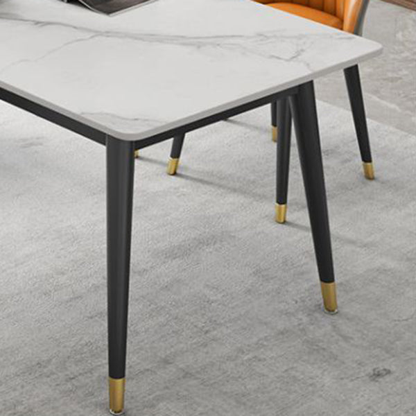 Modern Style Sintered Stone Dining Table Set 1/3/5/7 Pieces Dining Set for Home Clearhalo 'Dining Room Sets' 'Dining Tables & Seating' 'dining_room_set' 'furn' 'furn_dining_room_set' 'Furniture' 'furniture_dining_room_set' 'Kitchen & Dining Furniture' 4852710