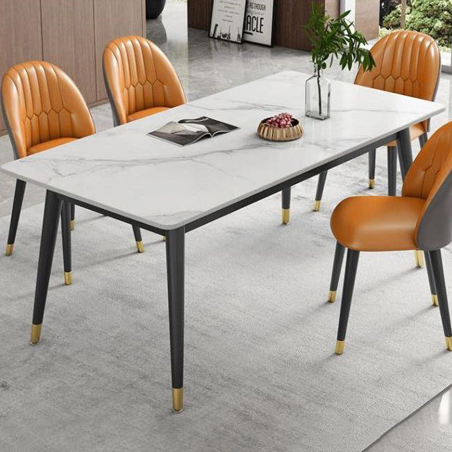 Modern Style Sintered Stone Dining Table Set 1/3/5/7 Pieces Dining Set for Home Clearhalo 'Dining Room Sets' 'Dining Tables & Seating' 'dining_room_set' 'furn' 'furn_dining_room_set' 'Furniture' 'furniture_dining_room_set' 'Kitchen & Dining Furniture' 4852718