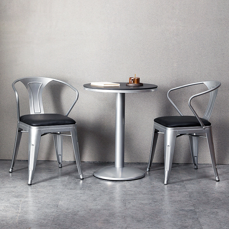 Modern Sintered Stone Dining Table Set 1/2/3 Pieces Dining Set for Home Use 3 Pieces: Table, 2 Chairs Clearhalo 'Dining Room Sets' 'Dining Tables & Seating' 'dining_room_set' 'furn' 'furn_dining_room_set' 'Furniture' 'furniture_dining_room_set' 'Kitchen & Dining Furniture' 4852724