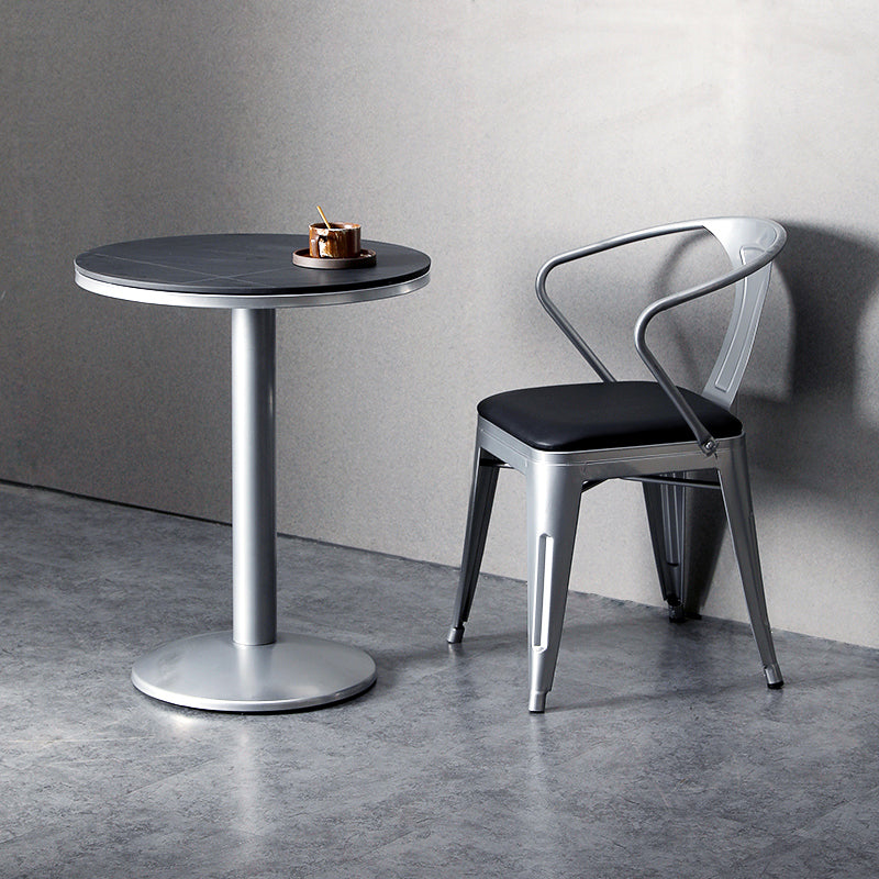 Modern Sintered Stone Dining Table Set 1/2/3 Pieces Dining Set for Home Use 2 Pieces: Table, 1 Chair Clearhalo 'Dining Room Sets' 'Dining Tables & Seating' 'dining_room_set' 'furn' 'furn_dining_room_set' 'Furniture' 'furniture_dining_room_set' 'Kitchen & Dining Furniture' 4852726