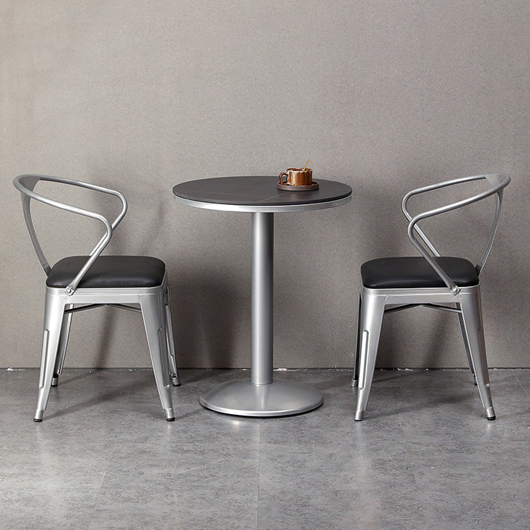 Modern Sintered Stone Dining Table Set 1/2/3 Pieces Dining Set for Home Use Clearhalo 'Dining Room Sets' 'Dining Tables & Seating' 'dining_room_set' 'furn' 'furn_dining_room_set' 'Furniture' 'furniture_dining_room_set' 'Kitchen & Dining Furniture' 4852727