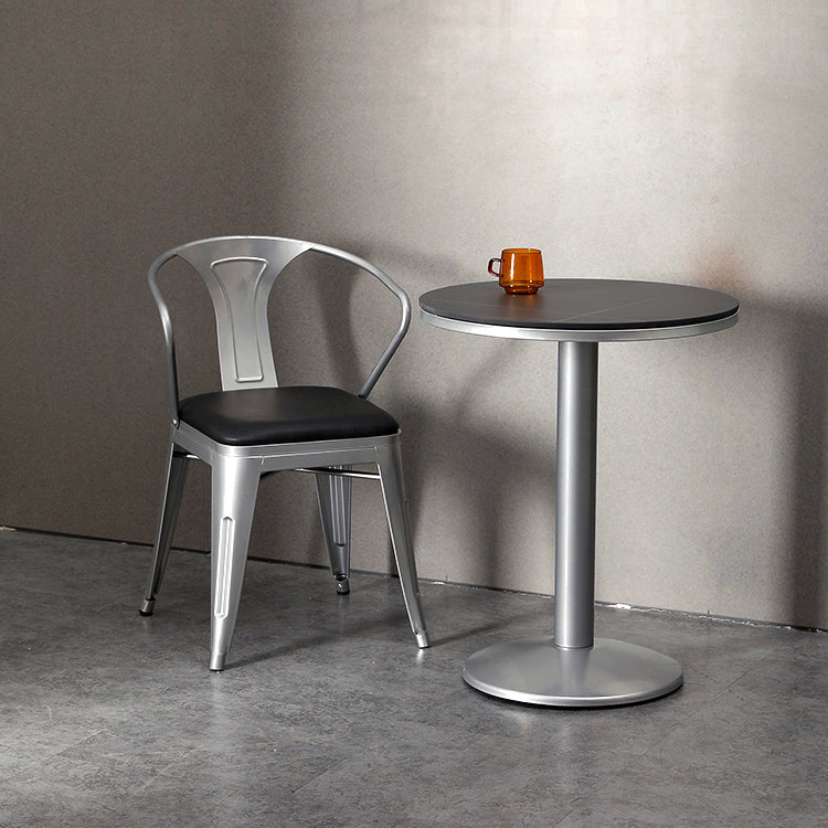 Modern Sintered Stone Dining Table Set 1/2/3 Pieces Dining Set for Home Use Clearhalo 'Dining Room Sets' 'Dining Tables & Seating' 'dining_room_set' 'furn' 'furn_dining_room_set' 'Furniture' 'furniture_dining_room_set' 'Kitchen & Dining Furniture' 4852728