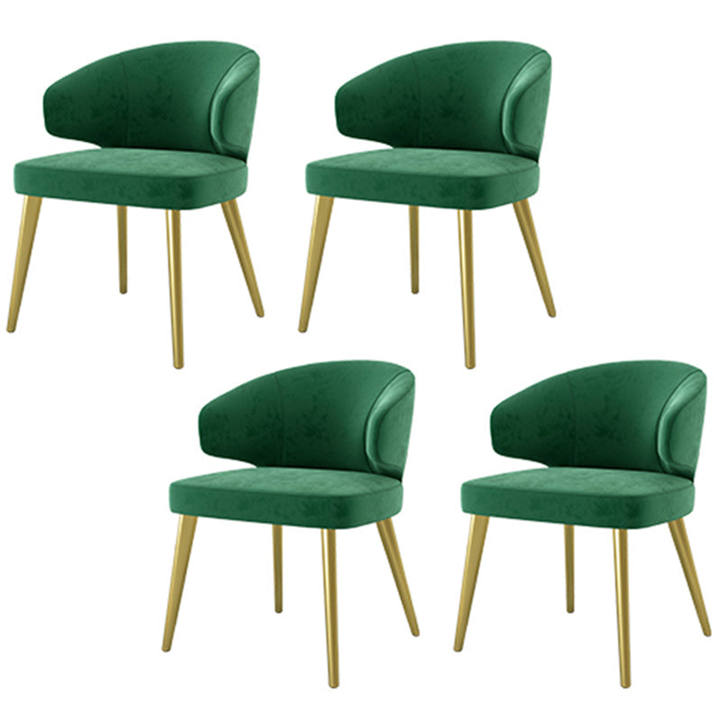 Glam White Sintered Stone Dining Table Set 1/4/5/7 Pieces Dining Set 4 Green Chairs Clearhalo 'Dining Room Sets' 'Dining Tables & Seating' 'dining_room_set' 'furn' 'furn_dining_room_set' 'Furniture' 'furniture_dining_room_set' 'Kitchen & Dining Furniture' 4852773