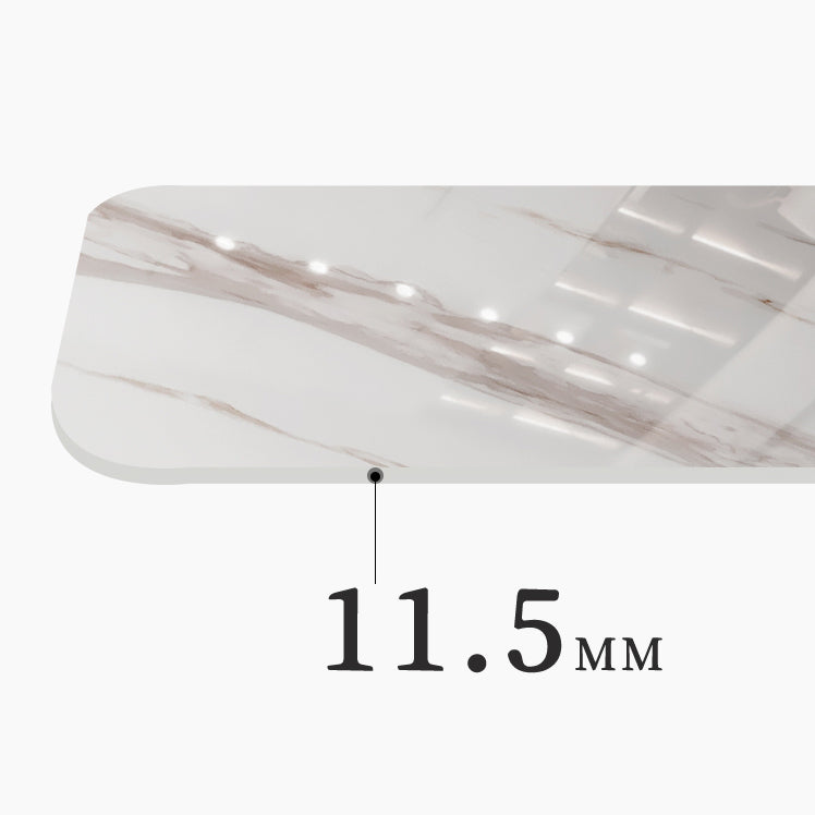 Glam White Sintered Stone Dining Table Set 1/4/5/7 Pieces Dining Set Clearhalo 'Dining Room Sets' 'Dining Tables & Seating' 'dining_room_set' 'furn' 'furn_dining_room_set' 'Furniture' 'furniture_dining_room_set' 'Kitchen & Dining Furniture' 4852778