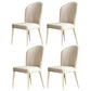 Glam Style Sintered Stone Dining Set 1/4/5/7/9 Pieces Dining Set 4 Beige Chairs Clearhalo 'Dining Room Sets' 'Dining Tables & Seating' 'dining_room_set' 'furn' 'furn_dining_room_set' 'Furniture' 'furniture_dining_room_set' 'Kitchen & Dining Furniture' 4852789