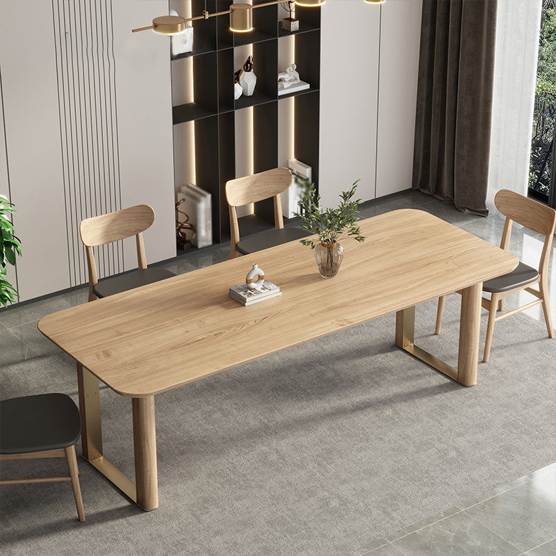 Modern Solid Wood Dining Table Set 1/4/5/7 Pieces Dining Set for Home Use Clearhalo 'Dining Room Sets' 'Dining Tables & Seating' 'dining_room_set' 'furn' 'furn_dining_room_set' 'Furniture' 'furniture_dining_room_set' 'Kitchen & Dining Furniture' 4852808