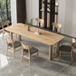 Modern Solid Wood Dining Table Set 1/4/5/7 Pieces Dining Set for Home Use 7 Pieces: Table, 6 Chairs Clearhalo 'Dining Room Sets' 'Dining Tables & Seating' 'dining_room_set' 'furn' 'furn_dining_room_set' 'Furniture' 'furniture_dining_room_set' 'Kitchen & Dining Furniture' 4852812