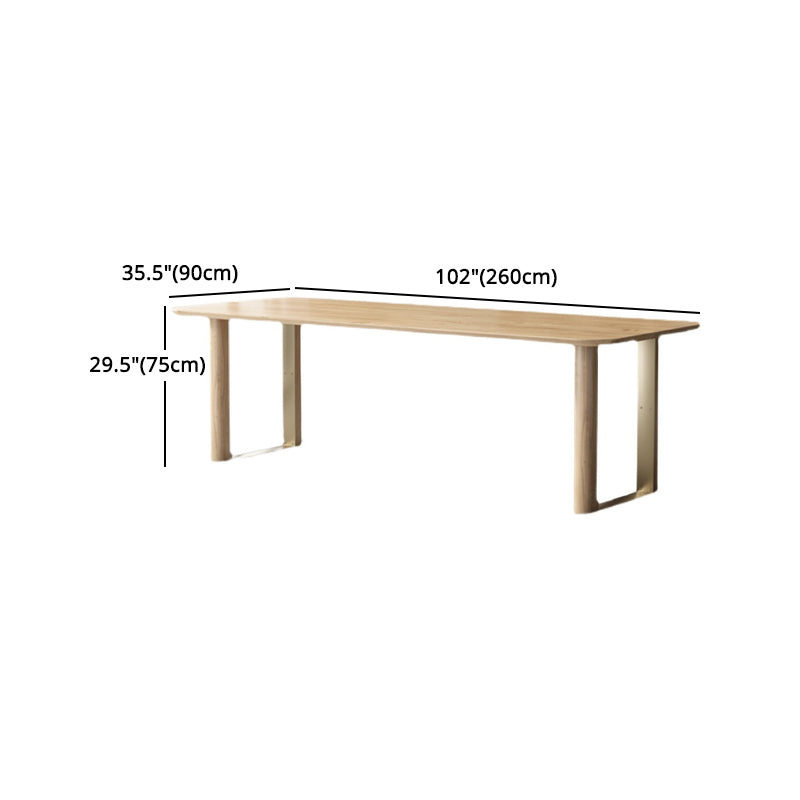 Modern Solid Wood Dining Table Set 1/4/5/7 Pieces Dining Set for Home Use Clearhalo 'Dining Room Sets' 'Dining Tables & Seating' 'dining_room_set' 'furn' 'furn_dining_room_set' 'Furniture' 'furniture_dining_room_set' 'Kitchen & Dining Furniture' 4852818