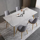 Glam Style Sintered Stone Dining Set 1/2/5/7 Pieces Dining Set for Dining Areas Clearhalo 'Dining Room Sets' 'Dining Tables & Seating' 'dining_room_set' 'furn' 'furn_dining_room_set' 'Furniture' 'furniture_dining_room_set' 'Kitchen & Dining Furniture' 4852825