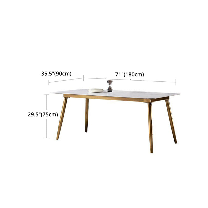 Glam Style Sintered Stone Dining Set 1/2/5/7 Pieces Dining Set for Dining Areas Clearhalo 'Dining Room Sets' 'Dining Tables & Seating' 'dining_room_set' 'furn' 'furn_dining_room_set' 'Furniture' 'furniture_dining_room_set' 'Kitchen & Dining Furniture' 4852835